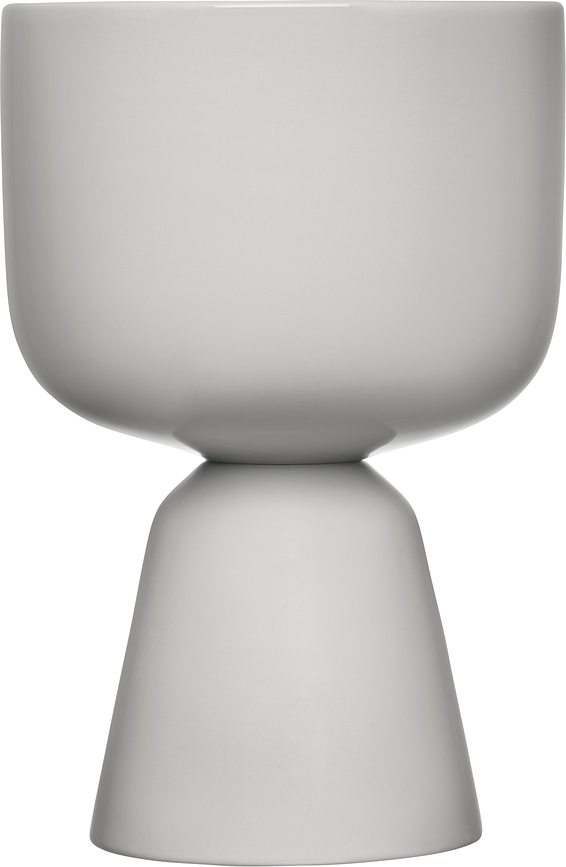 Cache-pot Nappula 23 x 15,5 cm, gris clair