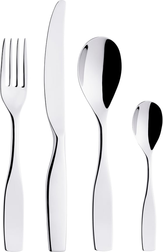 Citterio 98 Cutlery Set, mirror steel, 16-piece set