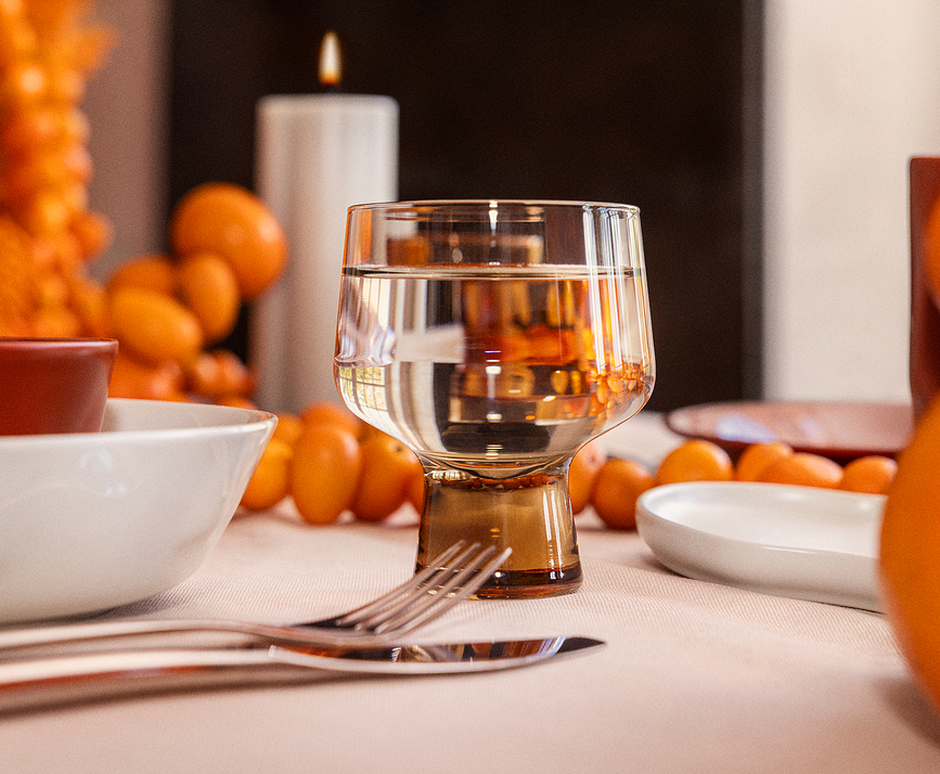 Copas de vino Solare 290 ml, marrones, 2 unidades