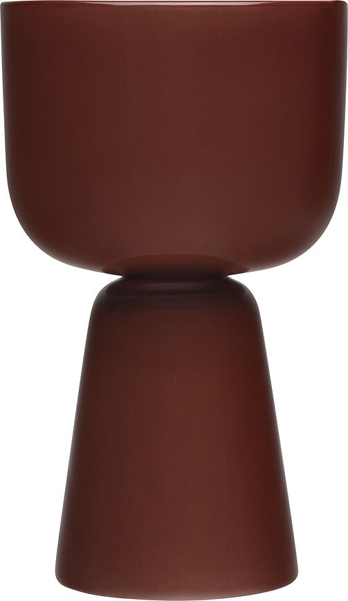 Cubremaceta alta Nappula, 15,5 cm, marrón