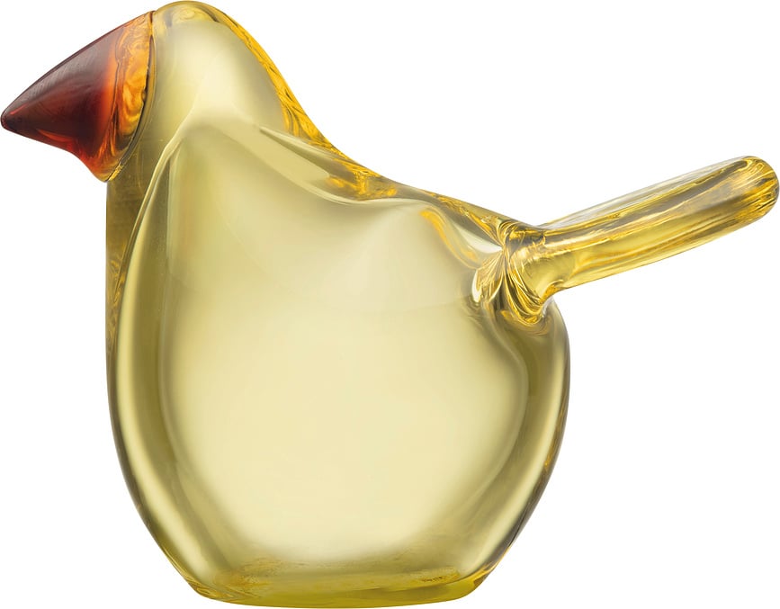 Decoración de cristal Flycatcher, amarilla