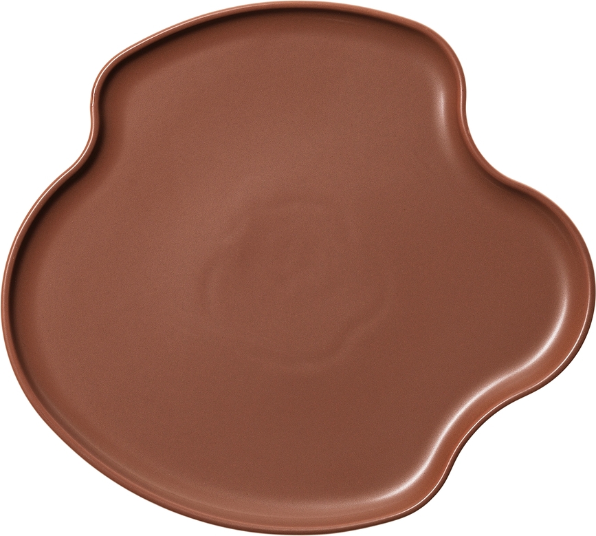 Dekorační tác Aalto 25 cm, hnědý
