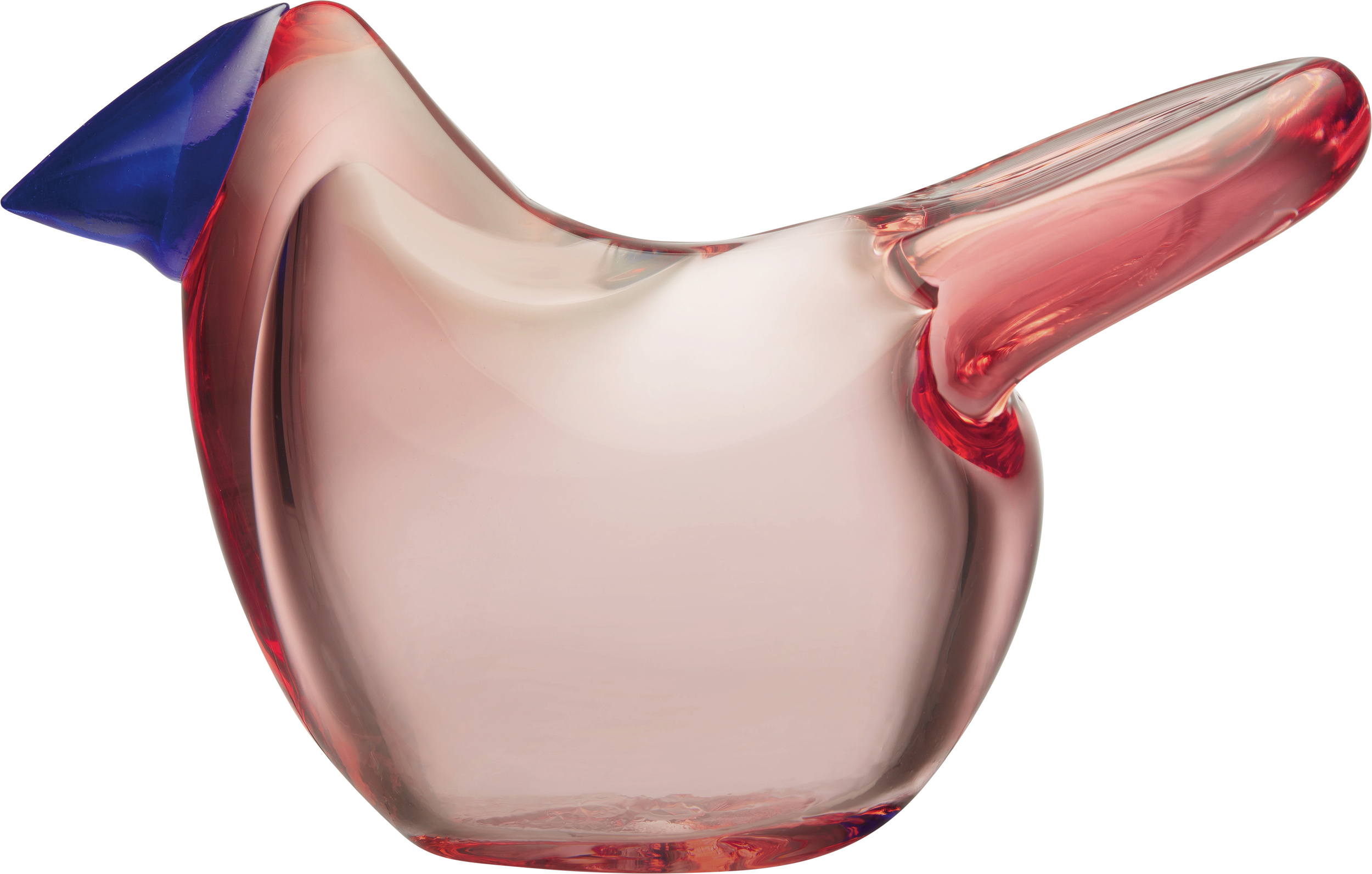 Flycatcher Dekoration rosa aus Glas