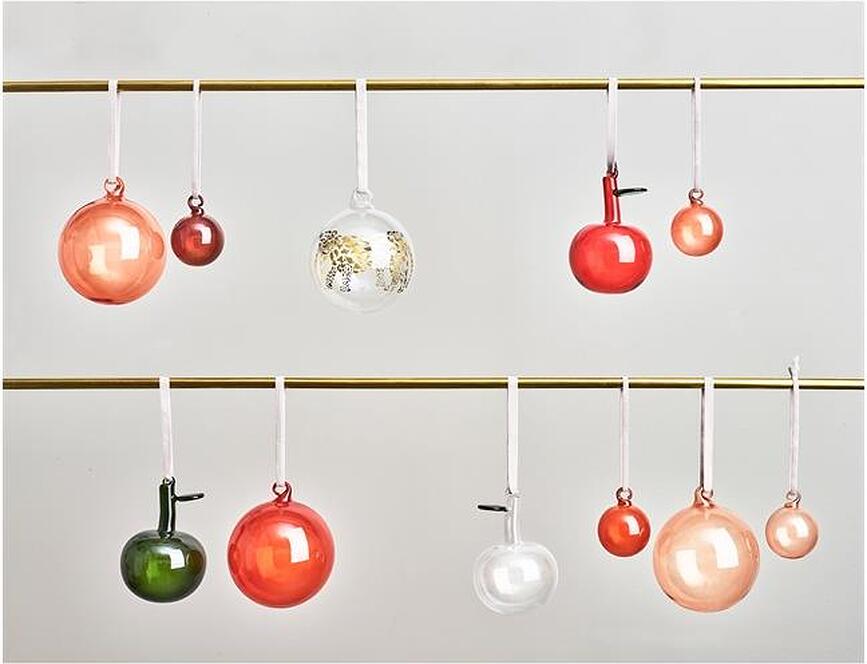 Iittala Apple Božične krogle, rdeče, 3 kosi