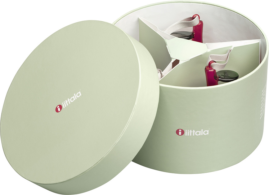 Iittala Apple Χριστουγεννιάτικες Μπάλες, διαφανείς, 3 τμχ