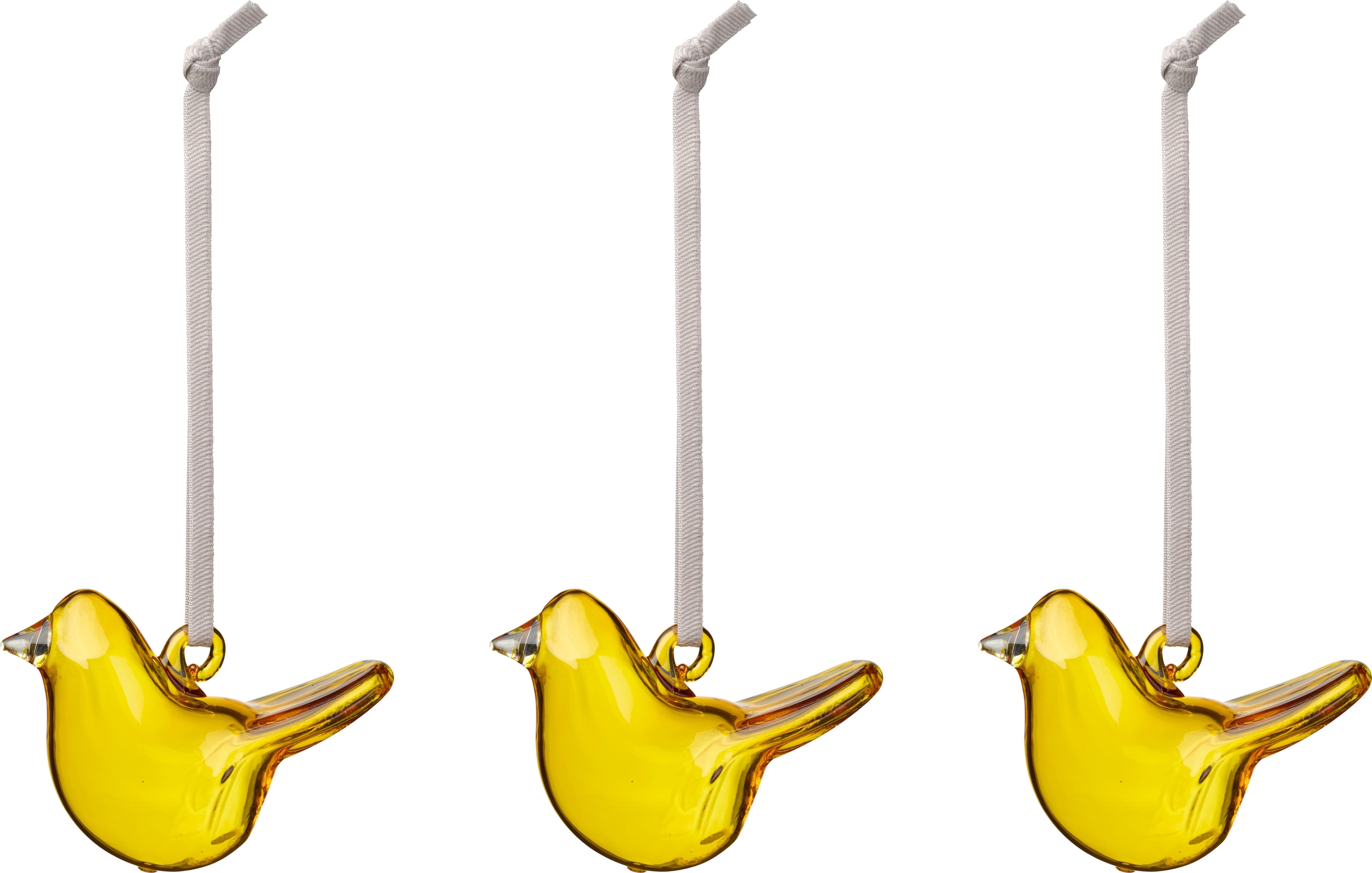 Iittala Dekohänger Vögel, gelb, 3 St.