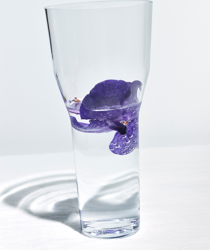 Jarrón Solare 12 x 26 cm, gris