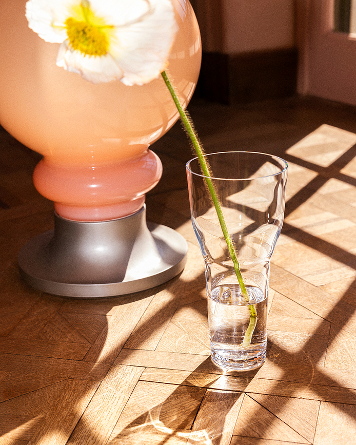 Jarrón Solare 12 x 26 cm, gris