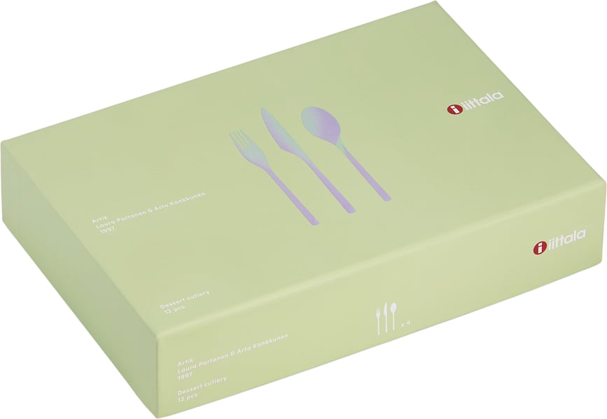 Juego de cubiertos de postre Artik de acero pulido, 12 piezas