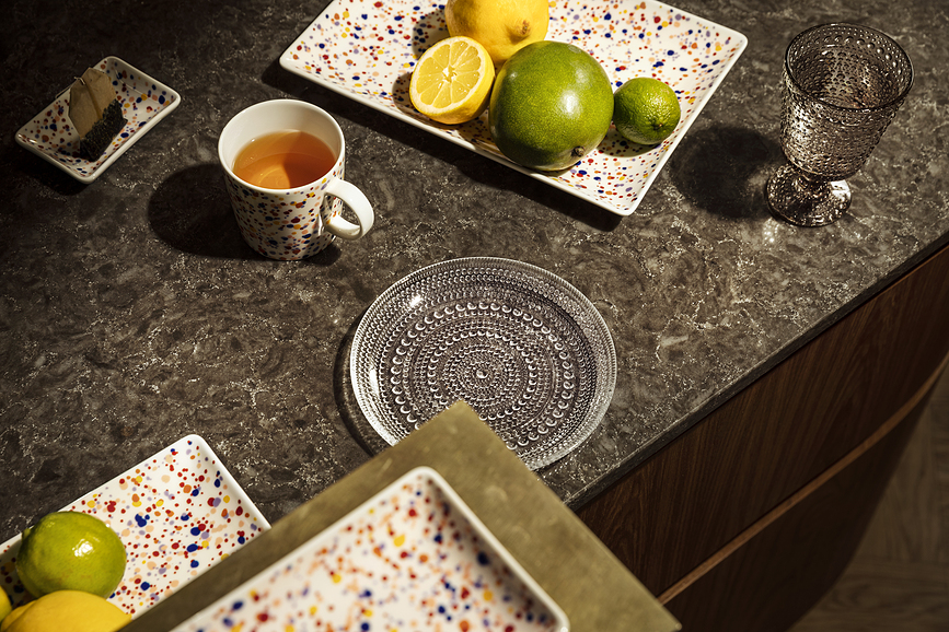 Kastehelmi Assiette plate, 17 cm, outremer