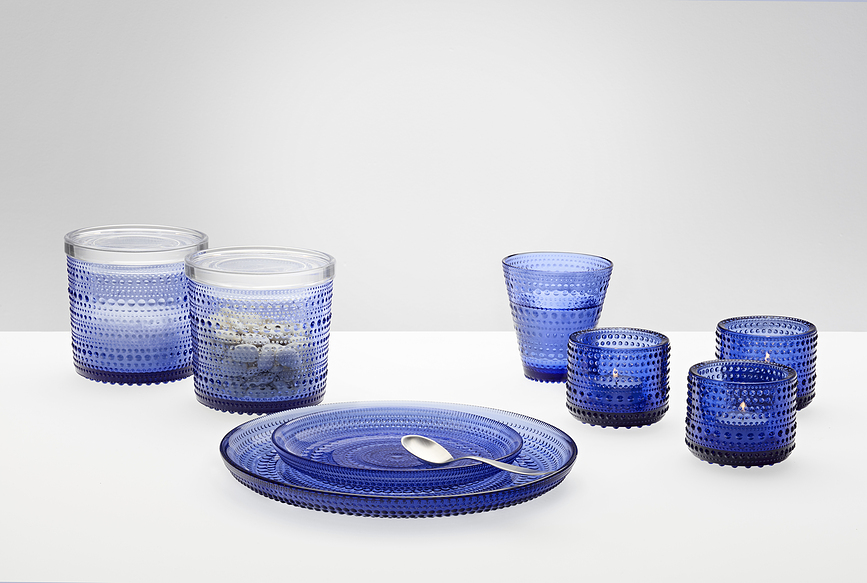 Kastehelmi Verres, outremer, Lot de 2