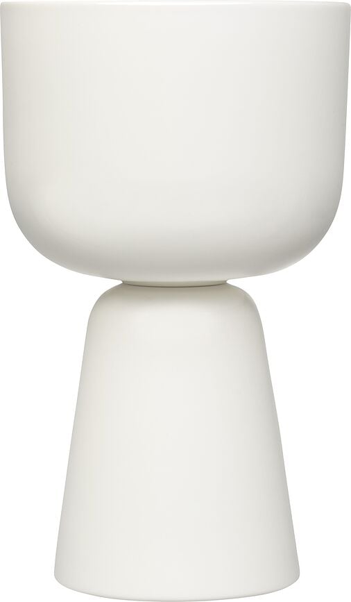 Macetero alto Nappula, 19 cm, blanco