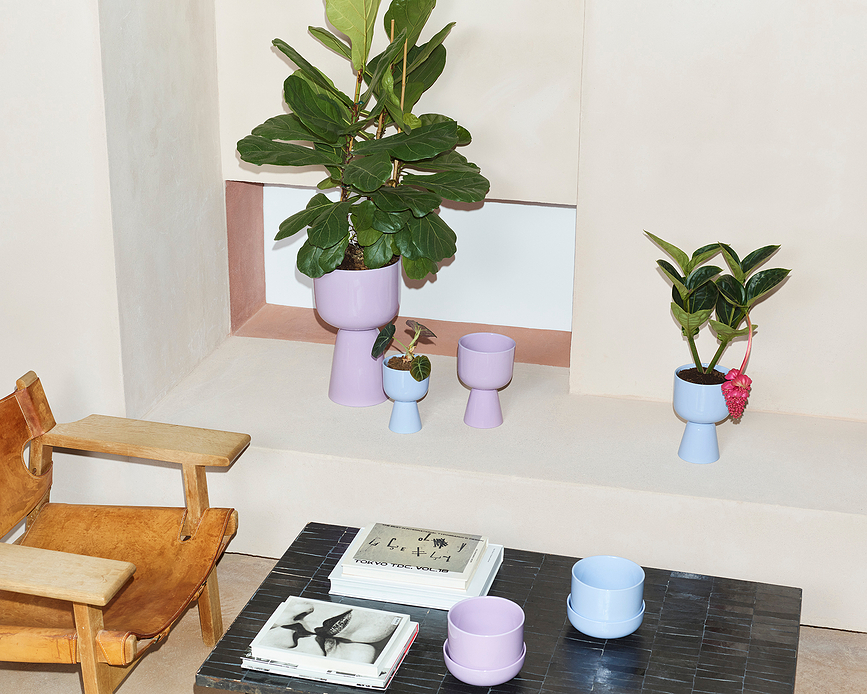 Macetero Nappula 26 x 15,5 cm gris claro