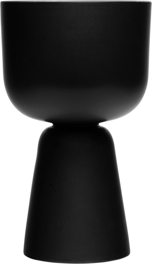 Macetero Nappula 32 x 19 cm, negro mate