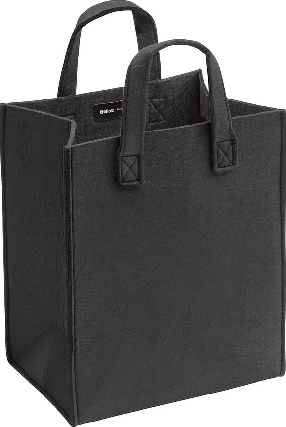 Meno Tasche 35 x 30 x 20 cm schwarz Filz