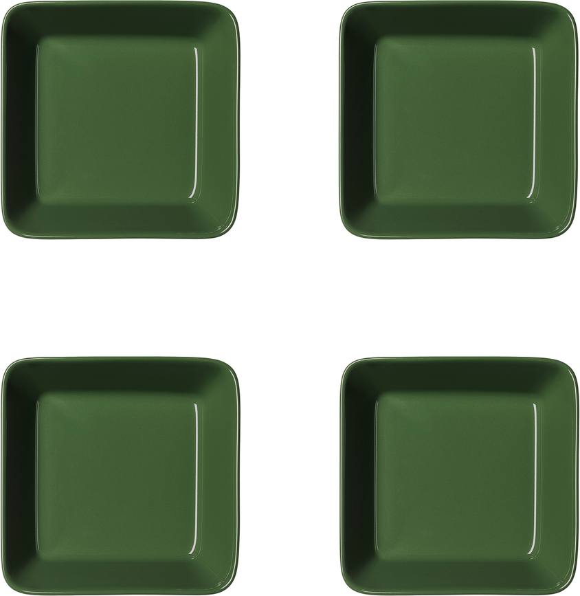 Миски для сервірування Teema 12 x 12 см, темно-зелені, 4 шт.