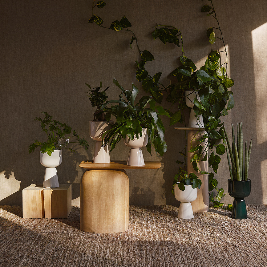 Nappula Cache-Pot haut, 15,5 cm, blanc