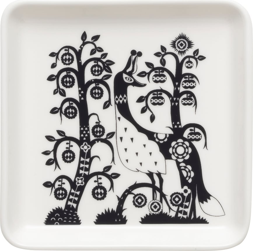 Πιατέλα σερβιρίσματος Taika 12 x 12 cm, μαύρη