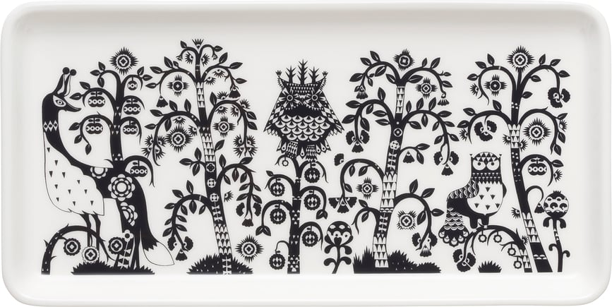 Plat de service Taika 12 x 24 cm, noir