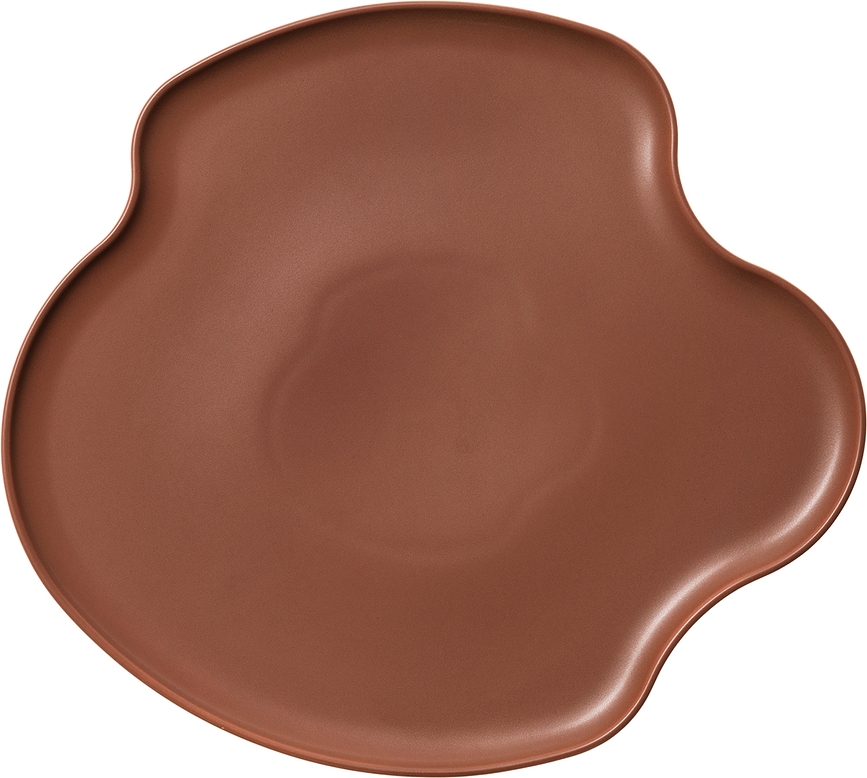 Plateau décoratif Aalto 35 cm, marron