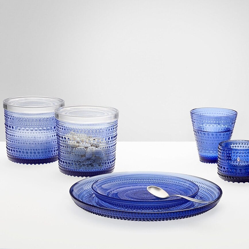 Plato llano Kastehelmi, 17 cm, transparente