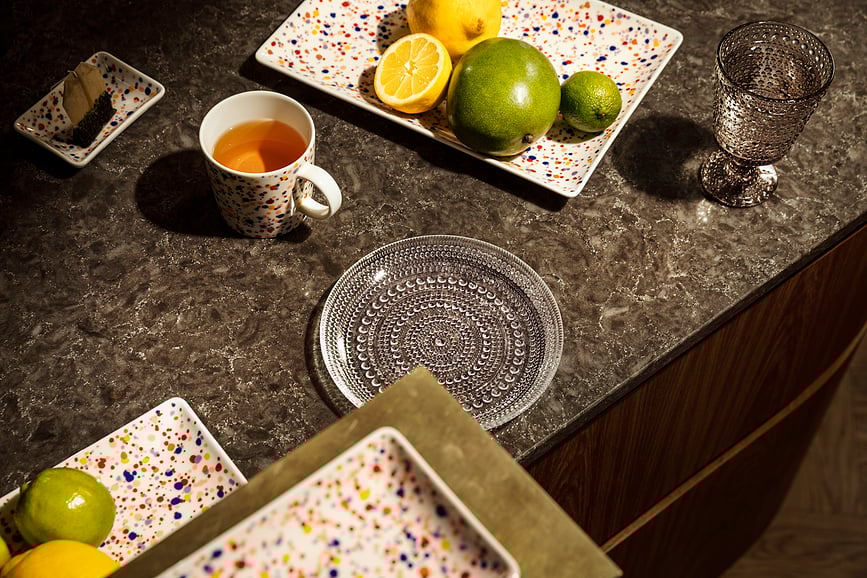 Plato llano Kastehelmi, 17 cm, transparente