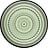 Plato plano Kastehelmi 17 cm verde