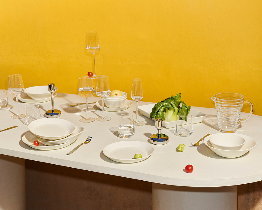 Plato Teema 19 cm, blanco