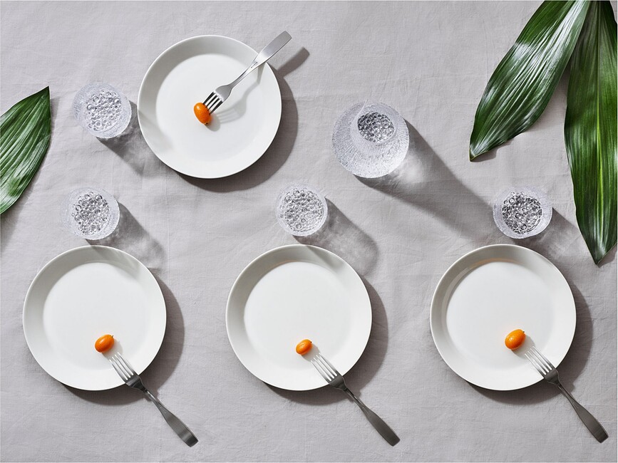 Plato Teema, 21 cm, blanco