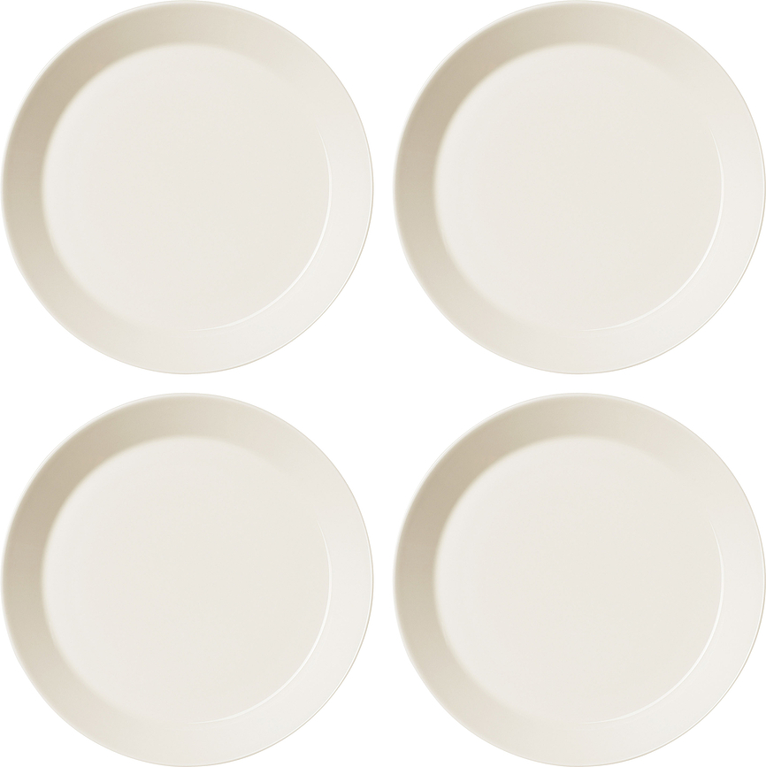 Platos llanos Teema 26 cm, blancos, 4 unidades