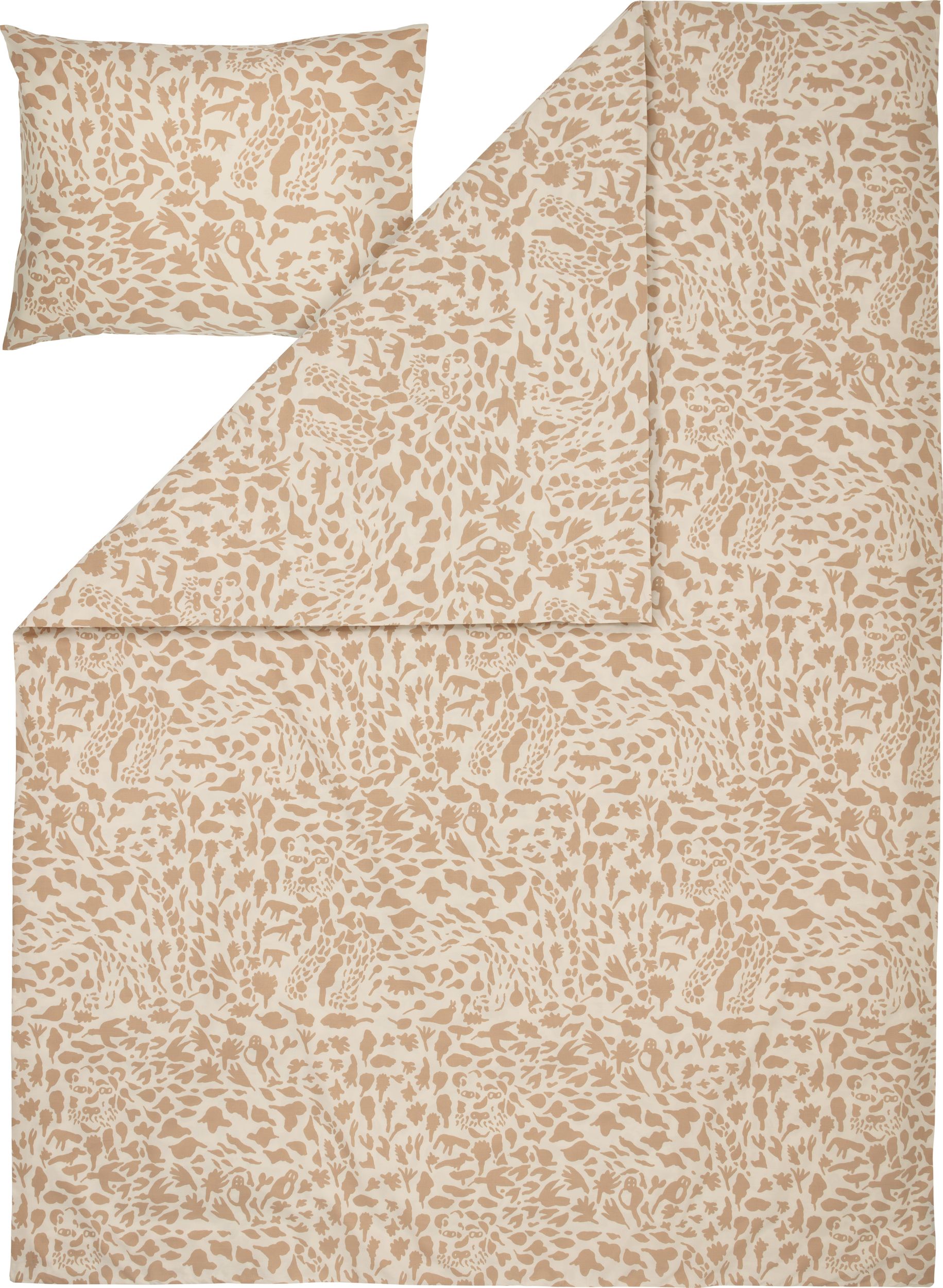 Pościel Oiva Toikka Cheetah 150 x 210 cm brązowa
