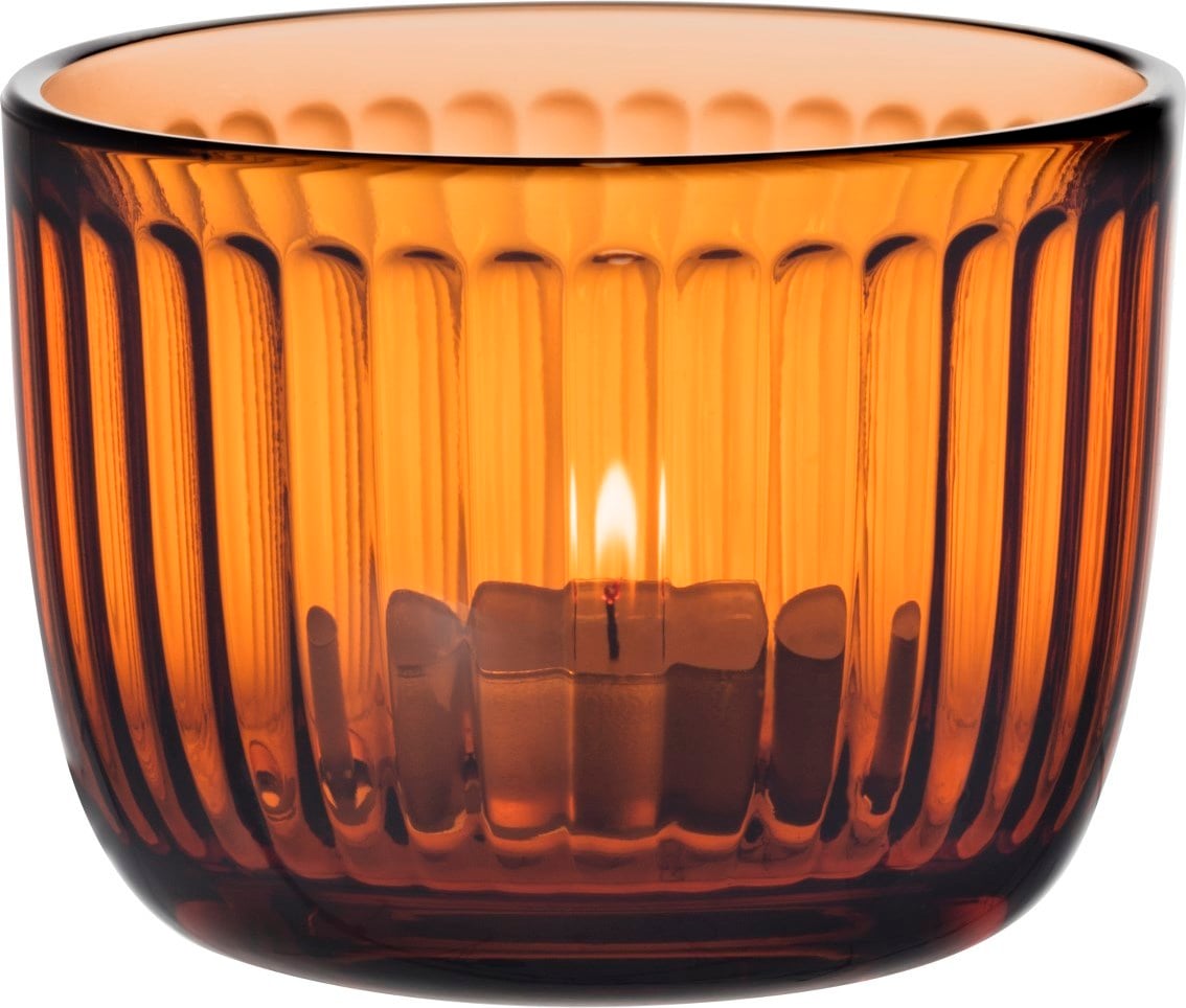 Raami Kerzenhalter für Teelichter orangefarben