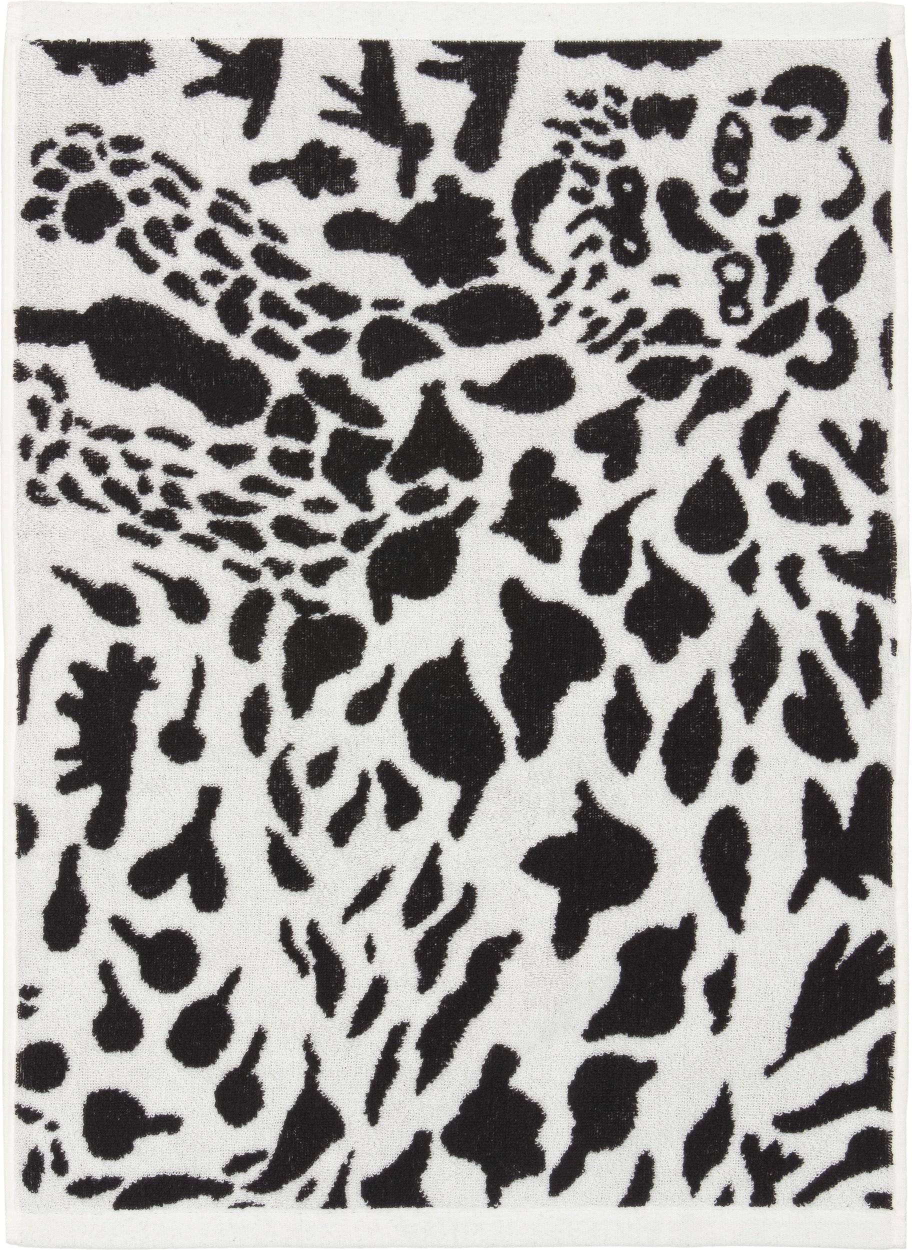 Ręcznik kąpielowy Oiva Toikka Cheetah 70 x 140 cm czarno-biały