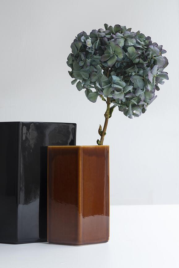 Ruutu Βάζο, 18 εκ., καφέ