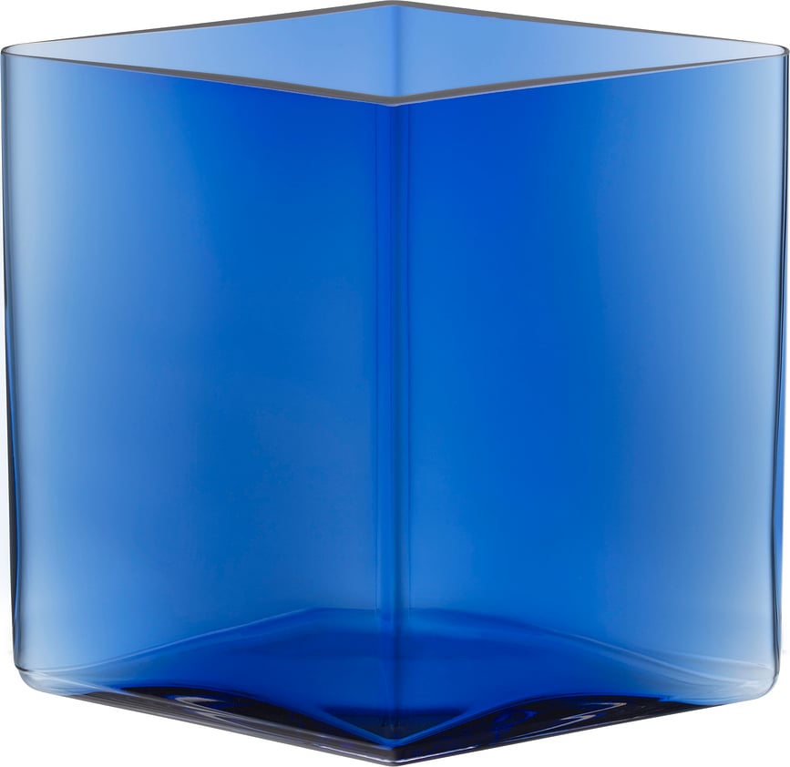 Ruutu Vase 18 cm blau