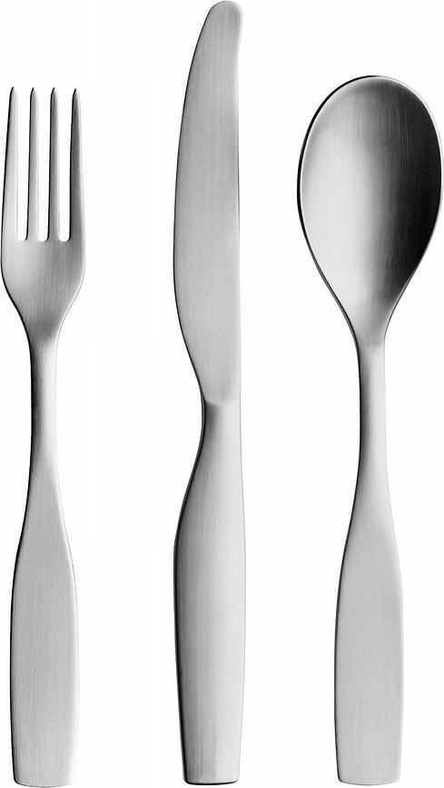 Service de couverts à dessert Citterio 98 en acier mat, 12 pièces