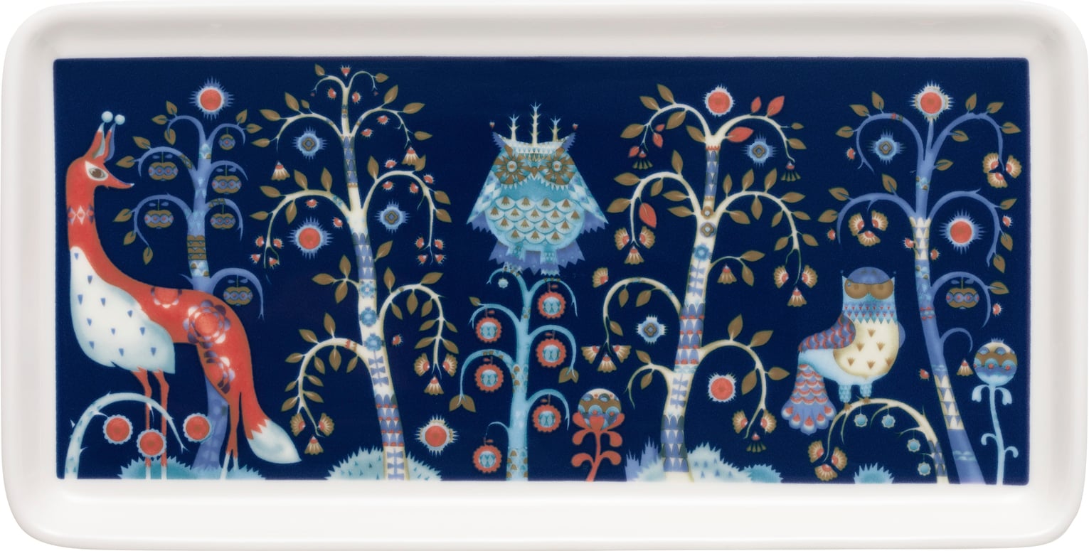 Servierteller Taika 12 x 24 cm, blau