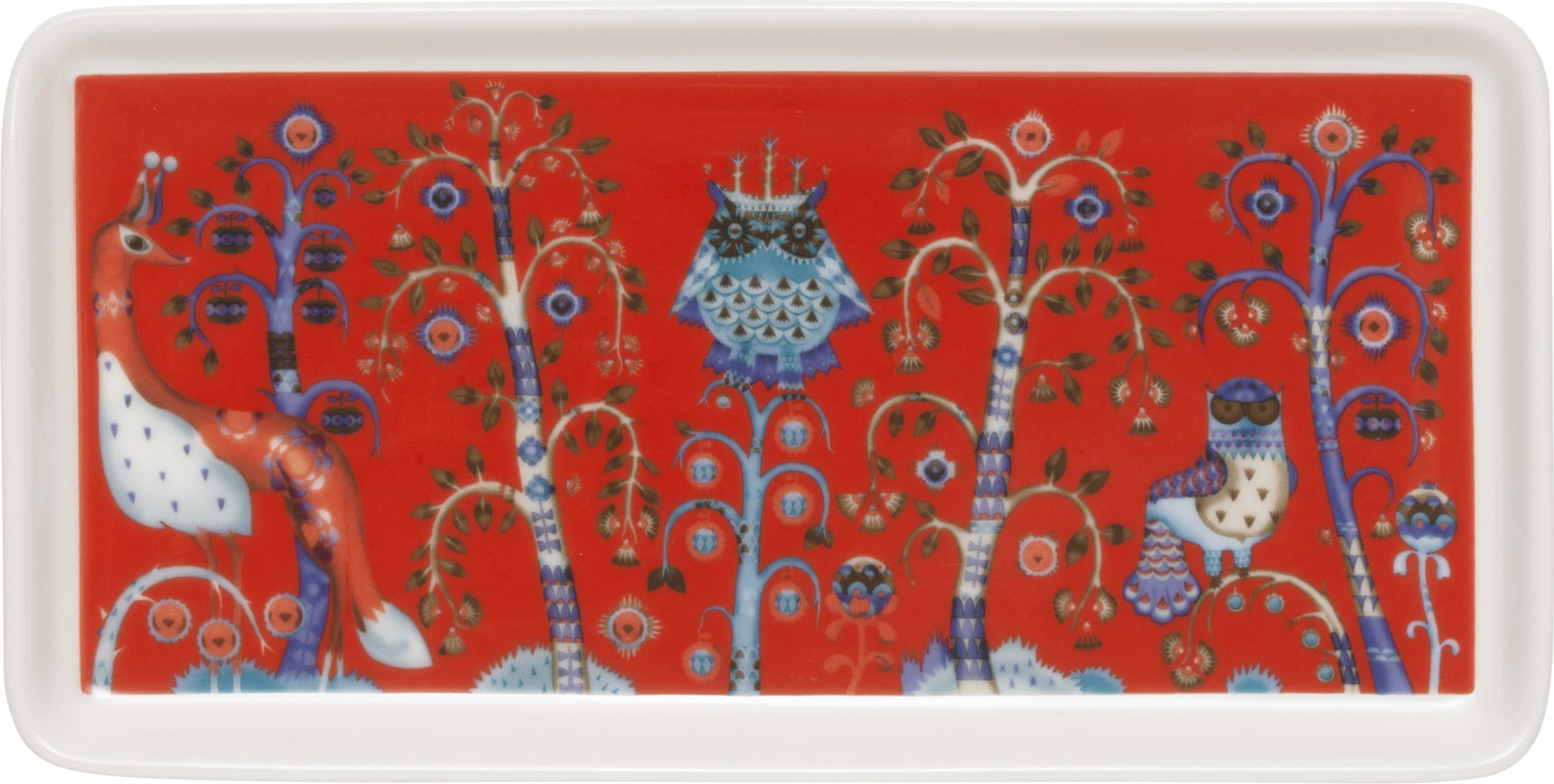 Servierteller Taika 12 x 24 cm, rot