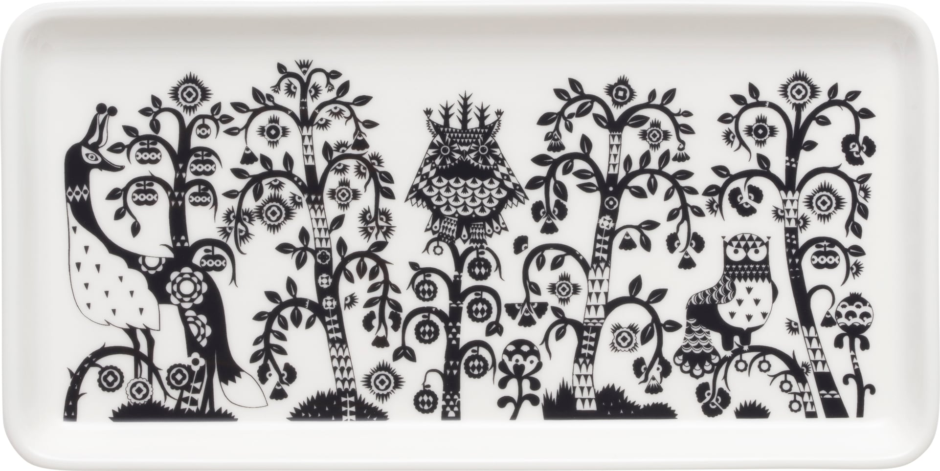 Servierteller Taika 12 x 24 cm, schwarz