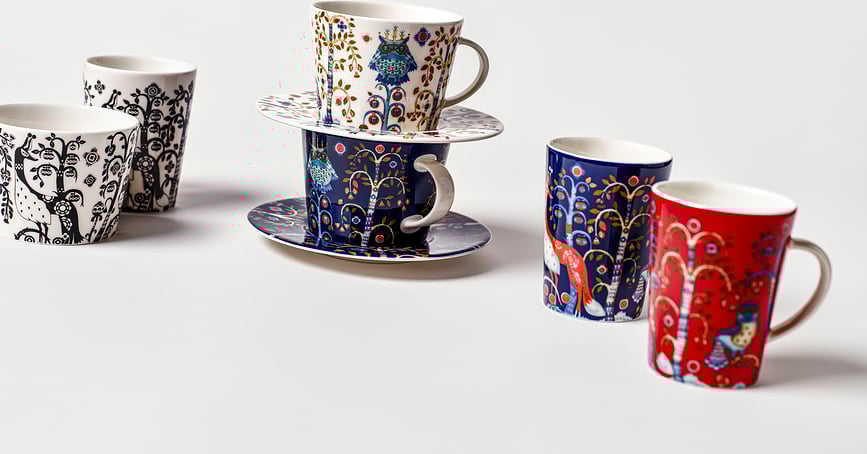 Soucoupe pour tasse à thé Taika, bleue