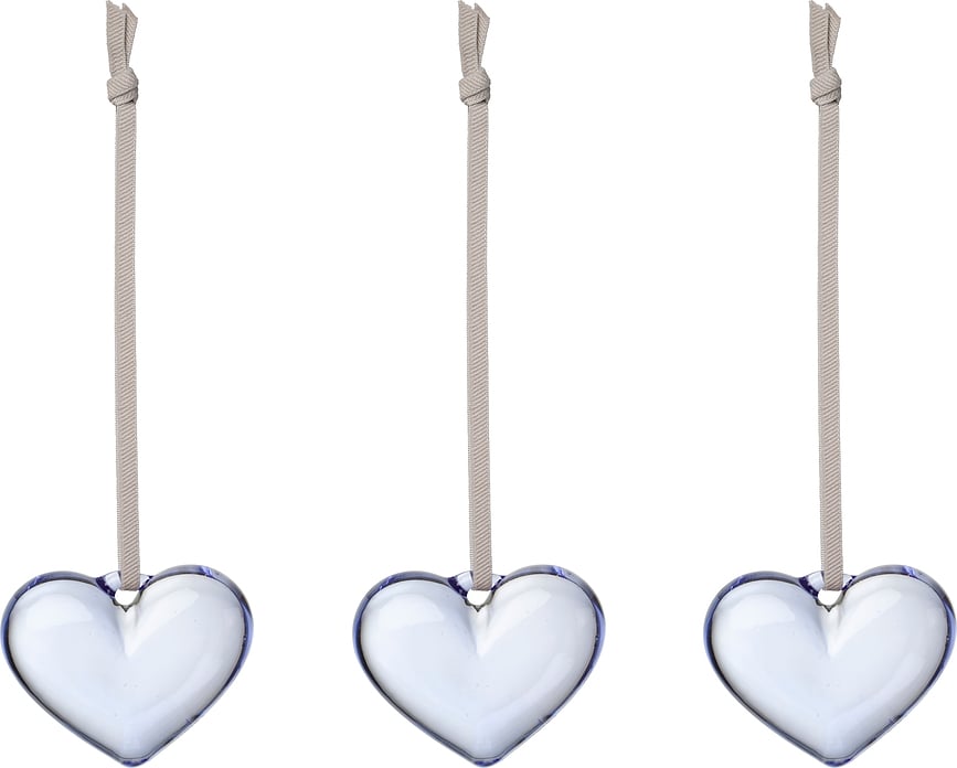 Suspensions décoratives Iittala cœurs, lot de 3