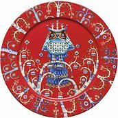 Taika Lunch plate 27 cm red