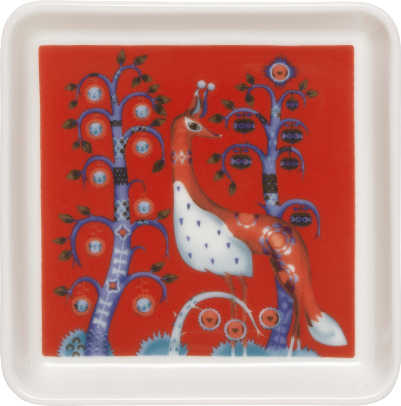 Taika Servierteller 12 x 12 cm, rot