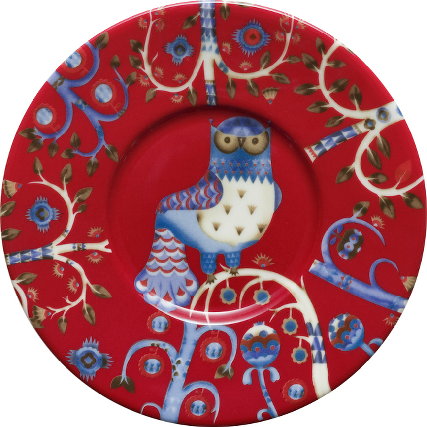 Taika Soucoupe pour Tasse à Cappuccino, rouge
