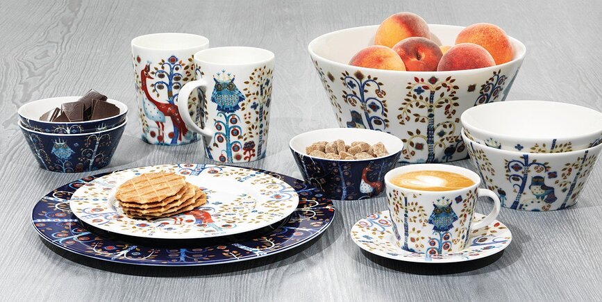 Taika Soucoupe pour tasse à cappuccino, bleue