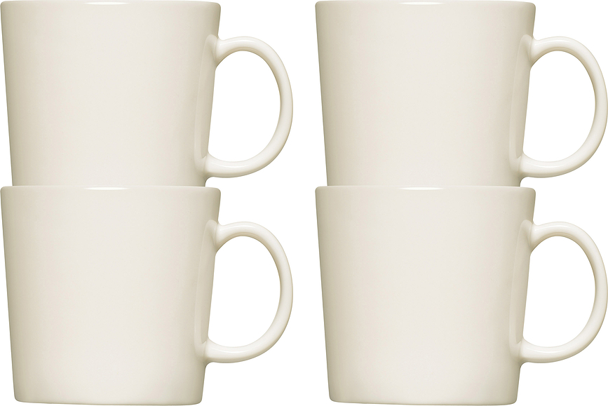 Tasses Teema 300 ml, blanches, lot de 4