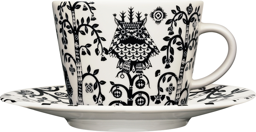 Platillo para taza de capuchino Taika, negro