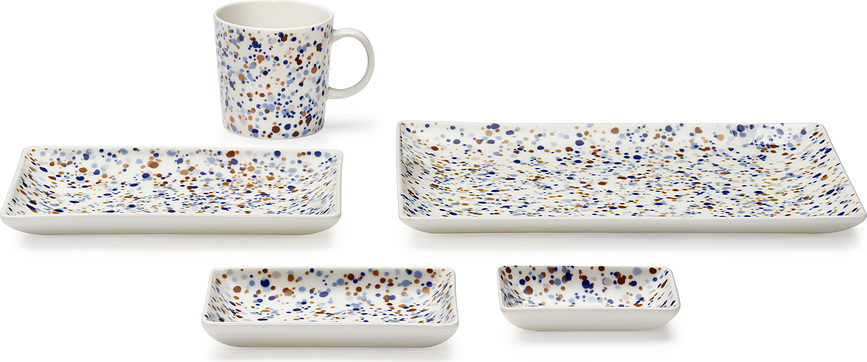 Taza Oiva Toikka Helle, 400 ml, azul y marrón