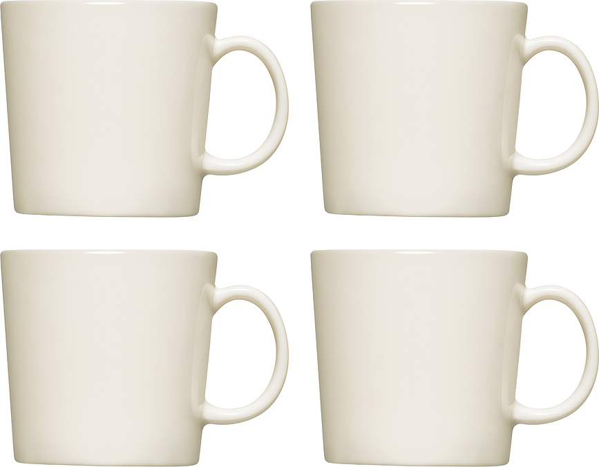 Tazas Teema 300 ml, blancas, 4 unidades