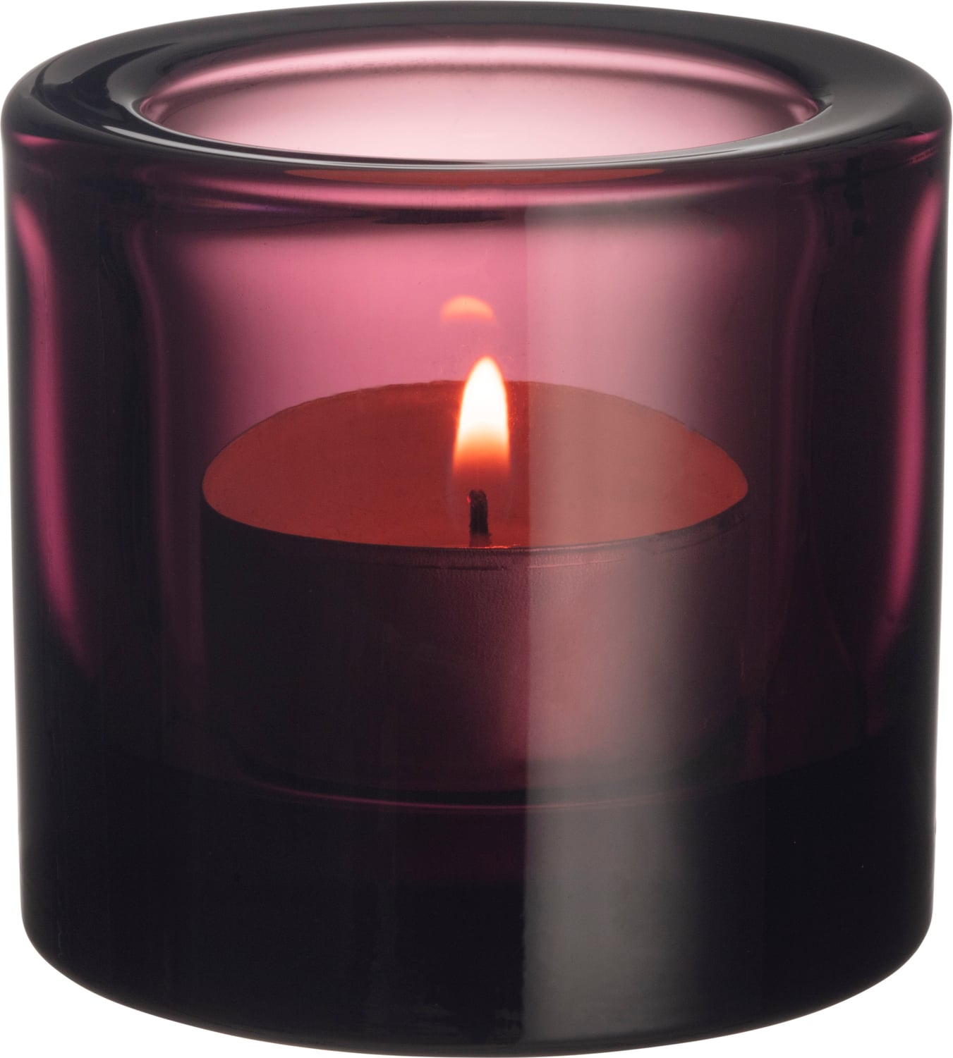 Teelichthalter Kivi 6 cm, bordeauxrot